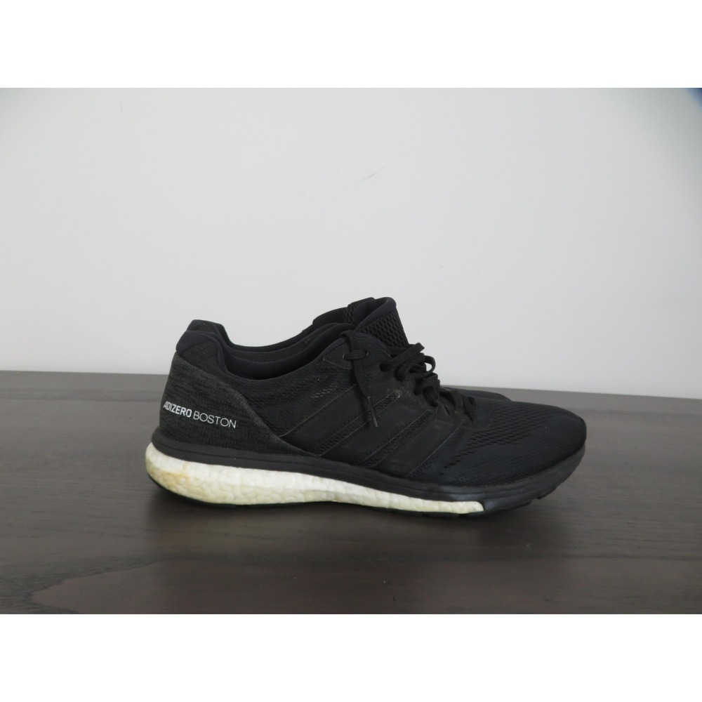 Adidas Adizero Boston 7 Shoes Mens 12.5 Black Road Running Sneakers B37382 Gym